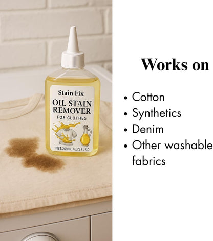 Instant Oil Stain Remover for Clothes (8.72oz)