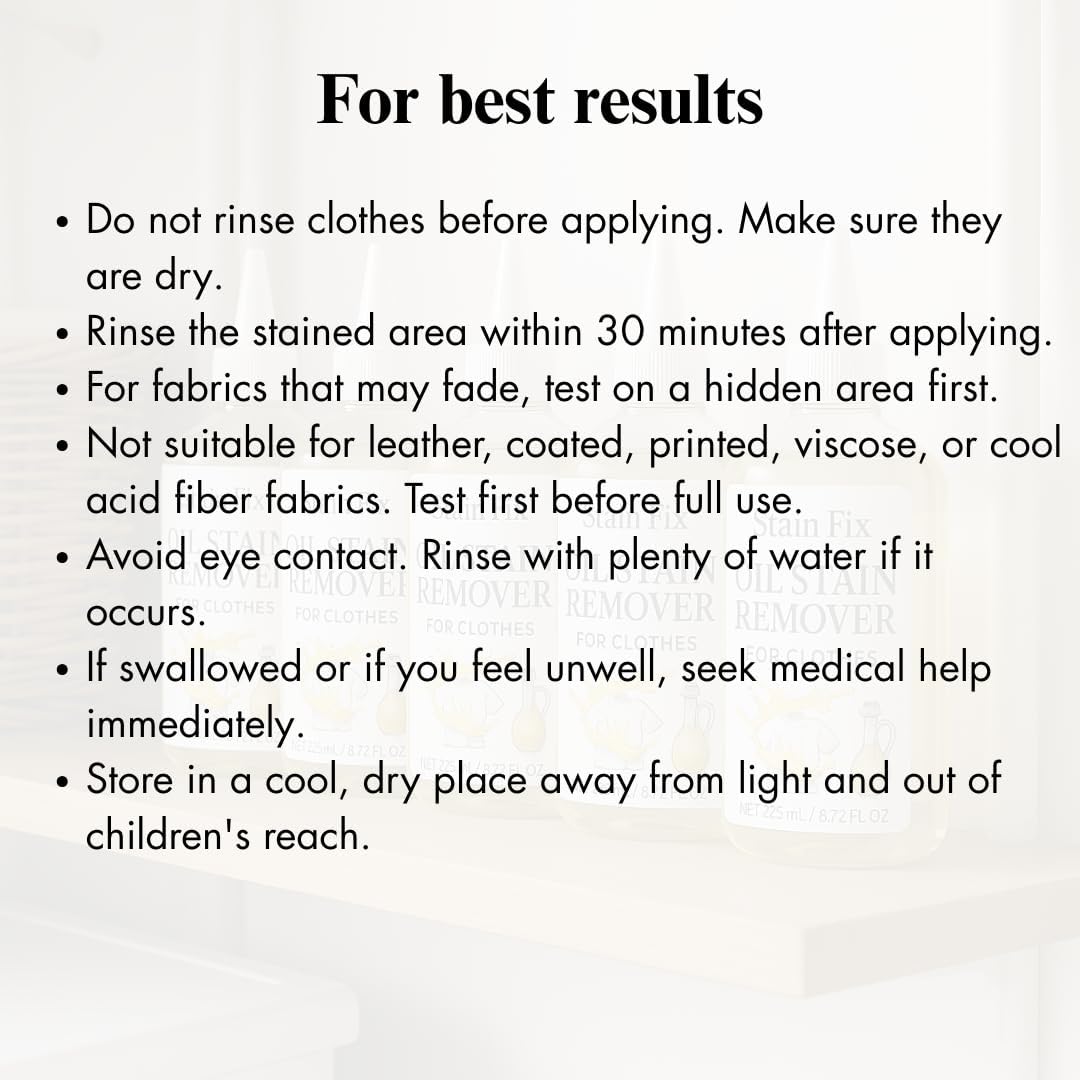 Instant Oil Stain Remover for Clothes (8.72oz)
